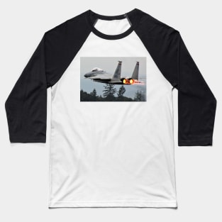 F-15 Eagle in Afterburner Baseball T-Shirt